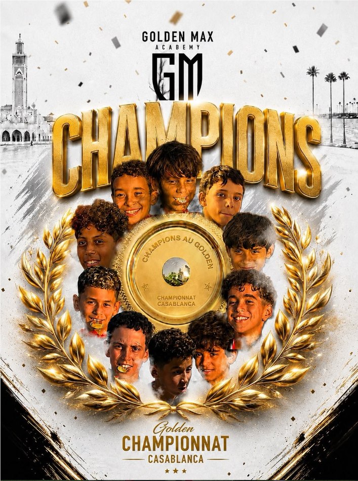 Équipe U10 championne du Golden Casablanca